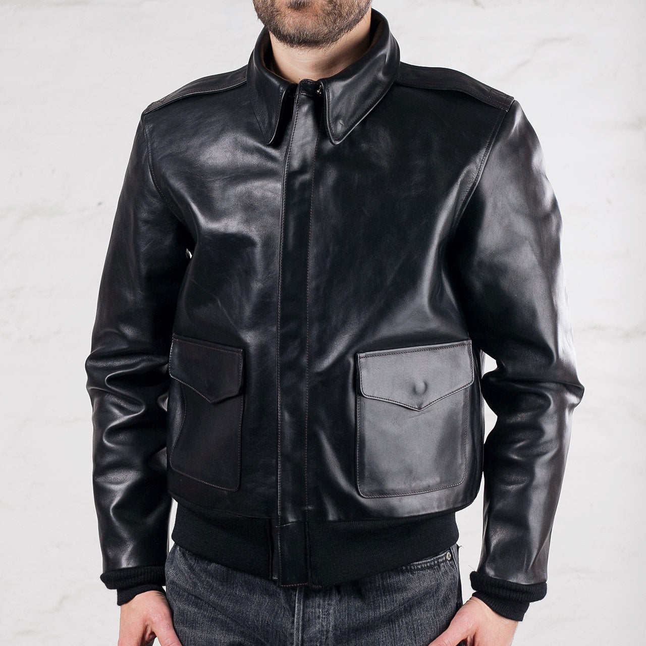 A 2 Flight Jacket Black