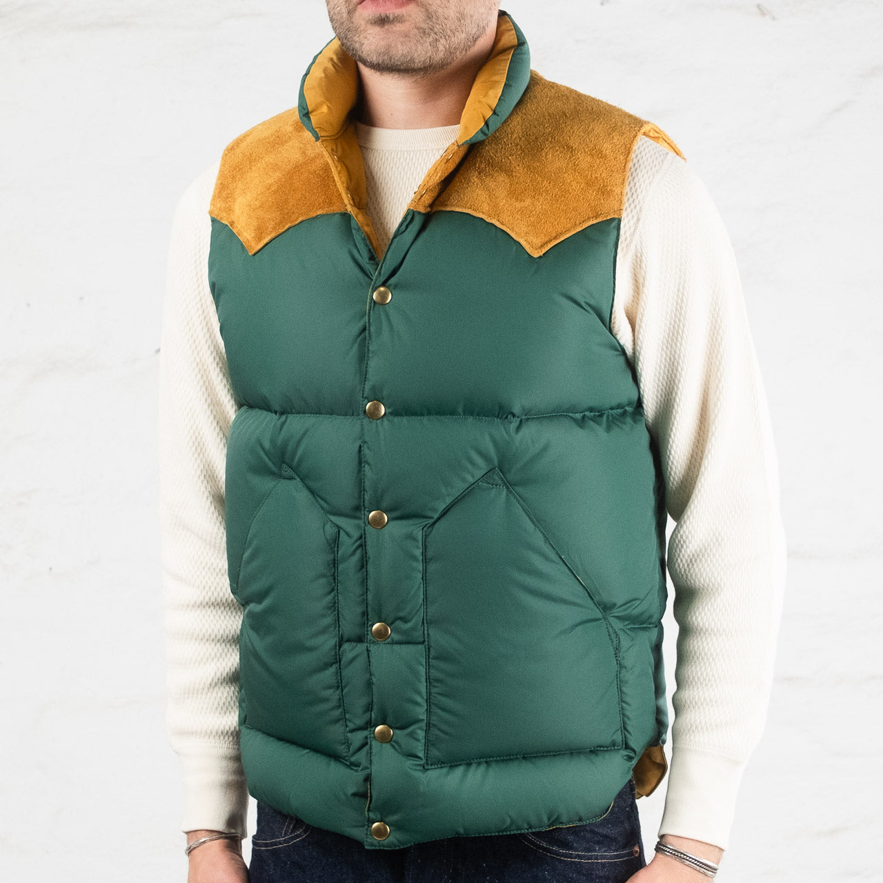 Down Vest Pine Green