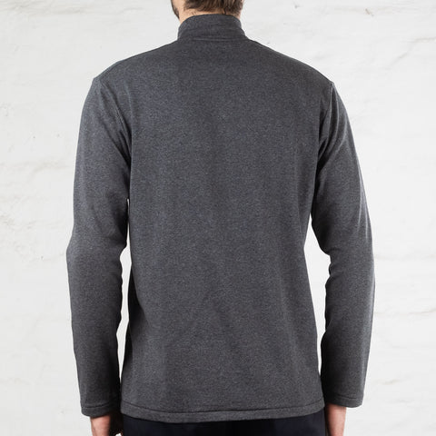 Mock Neck Tee Longsleeve Charcoal