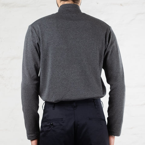 Mock Neck Tee Longsleeve Charcoal