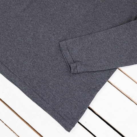 Mock Neck Tee Longsleeve Charcoal