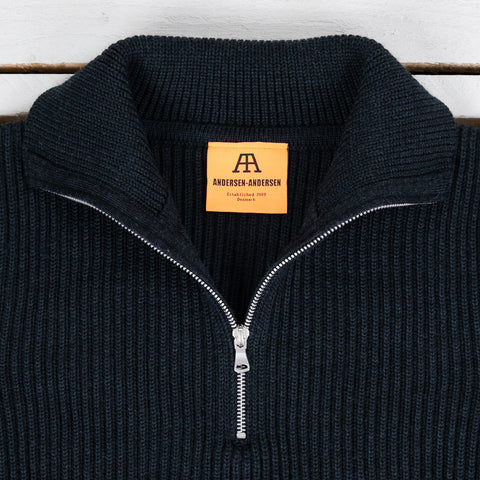 Navy Half-Zip Dark Indigo