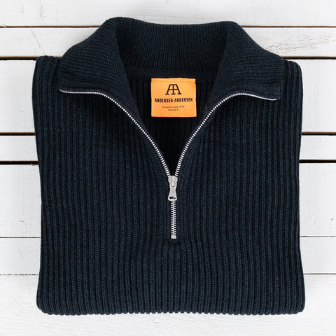 Navy Half-Zip Dark Indigo