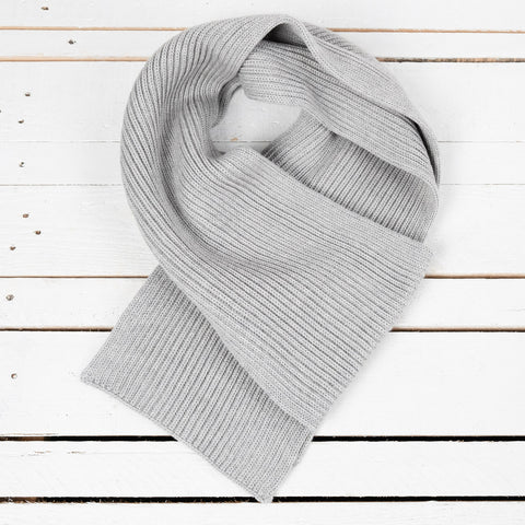 Wide Scarf Light Grey