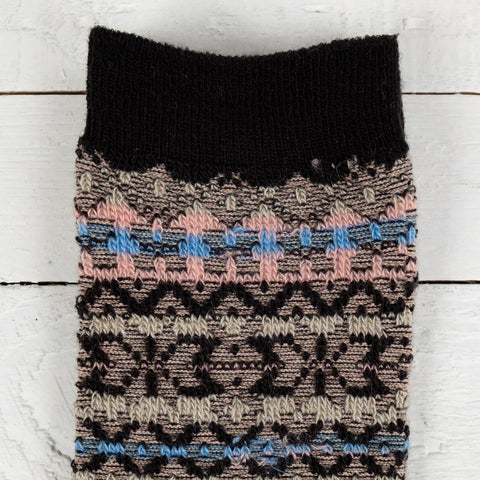 Reverse Fairisle JQ Crew Schwarz