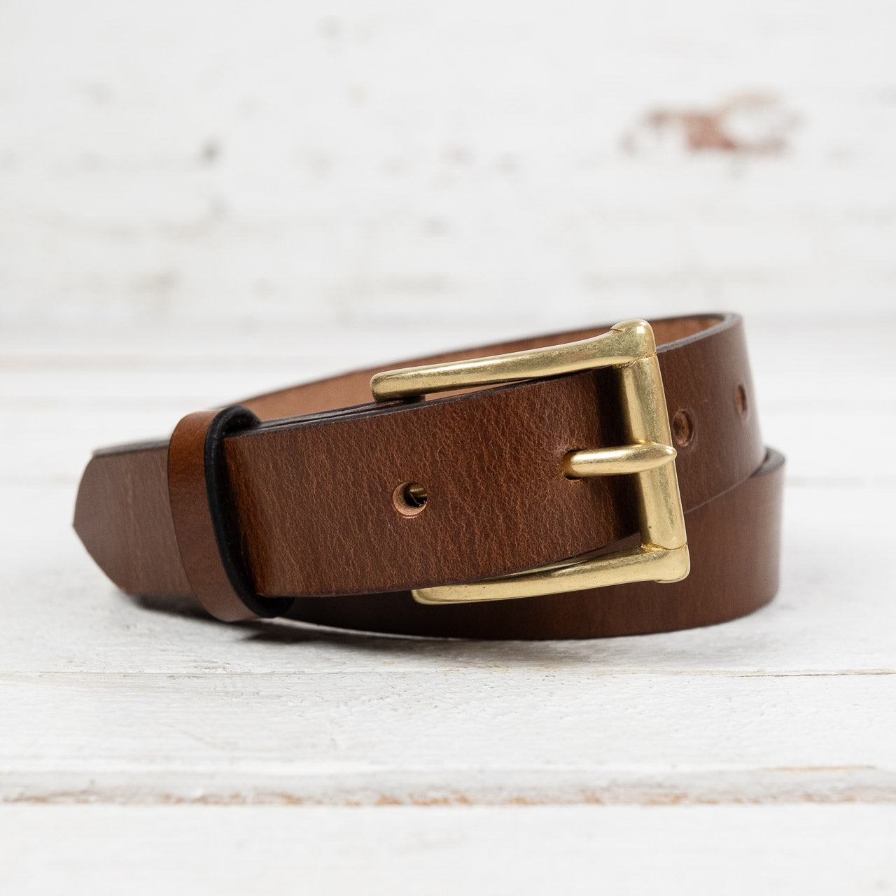 Belt Slim Garrison Oak/Brass