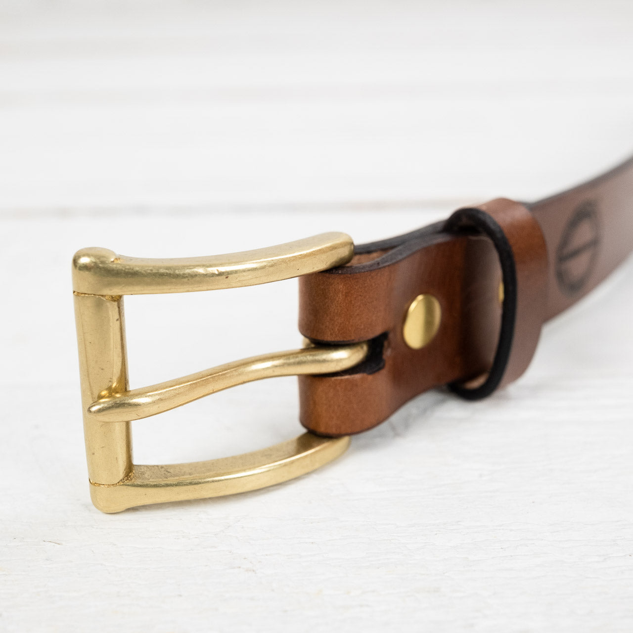 Belt Slim Garrison Oak/Brass