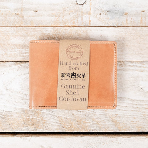 Longshore Coin Wallet Shinki Shell Cordovan Tan