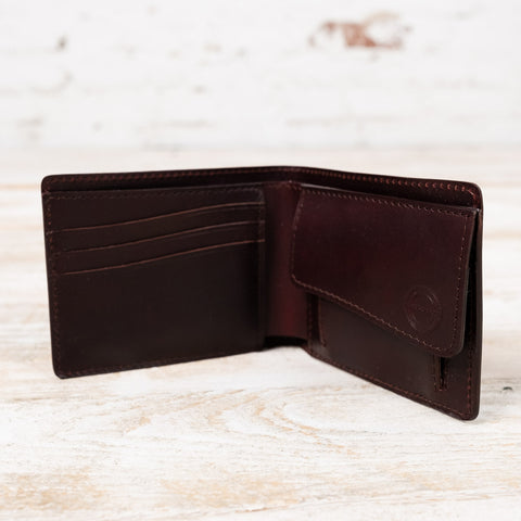 Longshore Coin Wallet Shinki Shell Cordovan Bordeaux