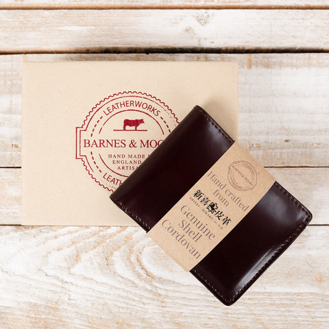 Longshore Coin Wallet Shinki Shell Cordovan Bordeaux