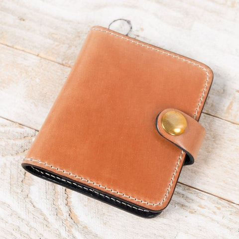 Card Holder Sportsman Shinki Shell Cordovan Tan