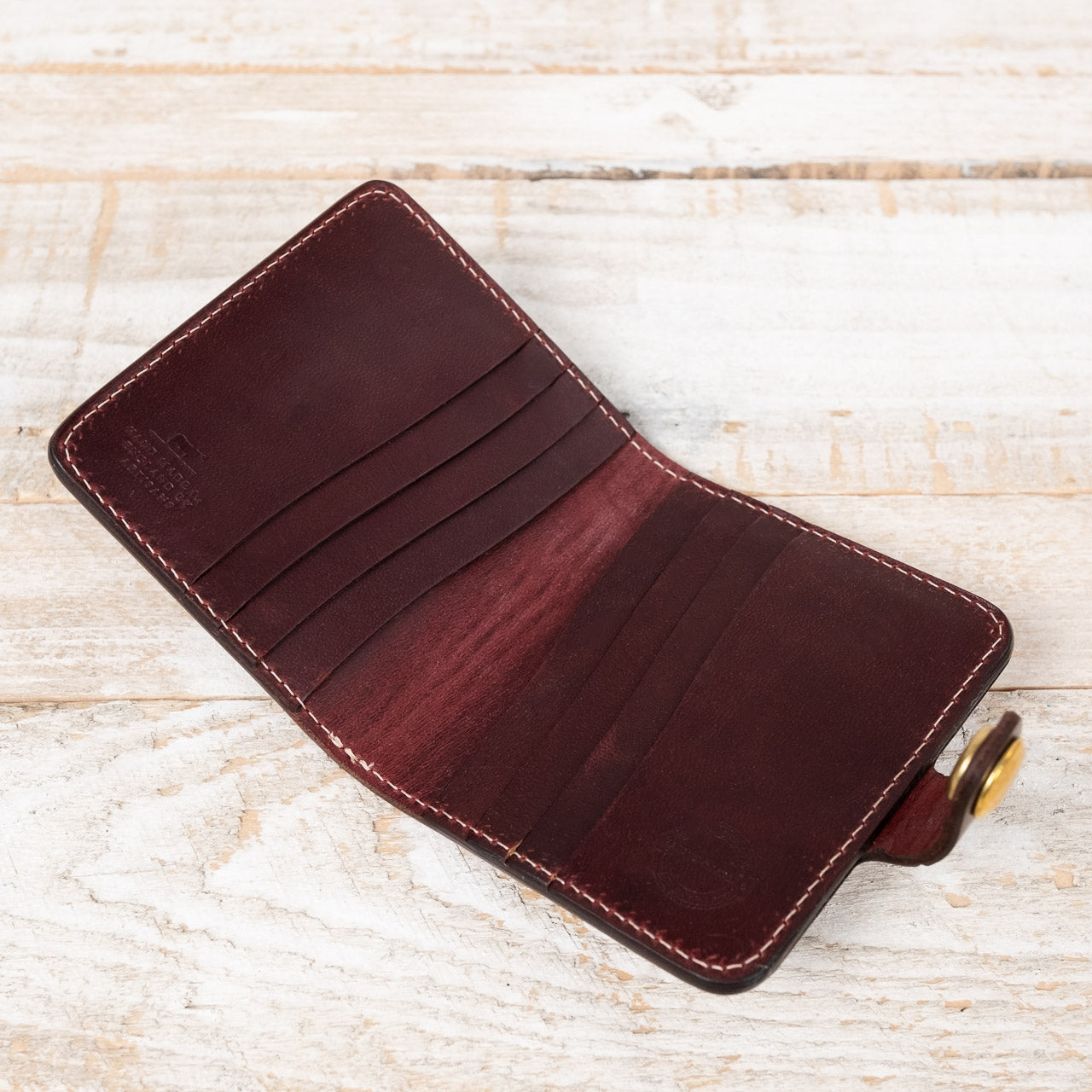 Card Holder Sportsman Shinki Shell Cordovan Bordeaux