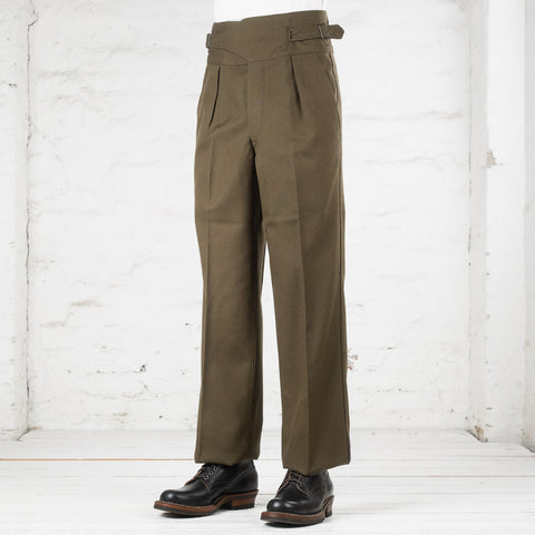 Military Twill Gurkha Pants Green