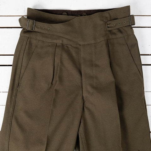 Military Twill Gurkha Pants Green