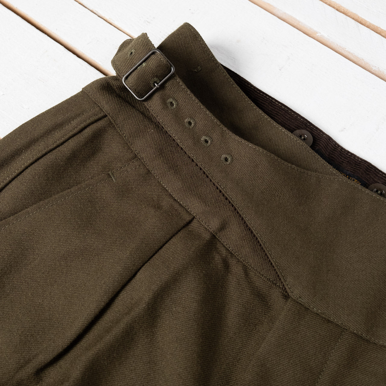 Military Twill Gurkha Pants Green