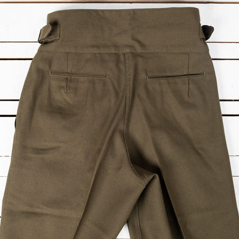 Military Twill Gurkha Pants Green