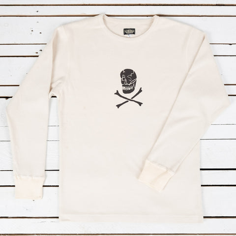 Ritual Skull Crew Neck Amish Under Wear Beige