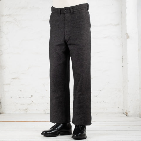 Twisted Heather Cord Harbor Trousers Gray