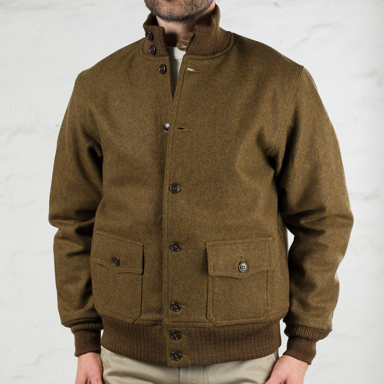 Aviation Associates Wool A-1 Jacket Olive