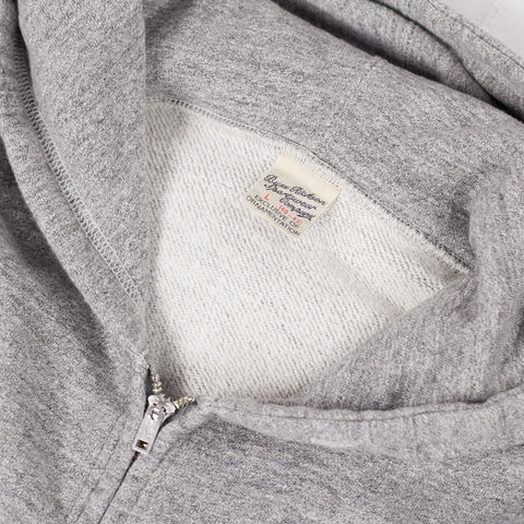 Full Zip Sweat Parka Heather Grey