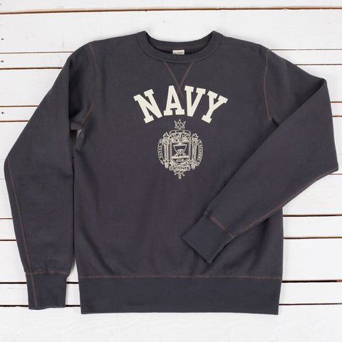 Set-In Crew Neck Sweat Shirts Navy Black