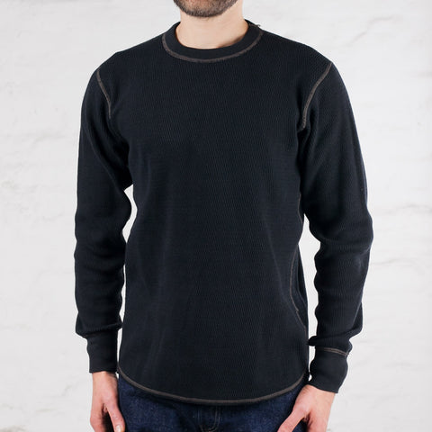 Thermal Plain T-Shirt Black