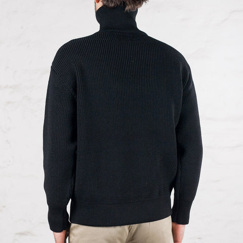 William Gibson Sweaters, Wool, Turtle Neck, Black