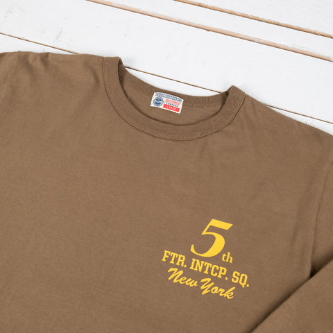 L/S Tee 5th FTR. INTCP. SQ Khaki