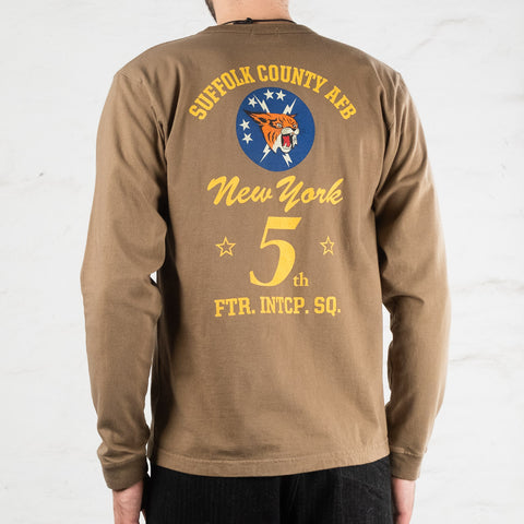 L/S Tee 5th FTR. INTCP. SQ Khaki