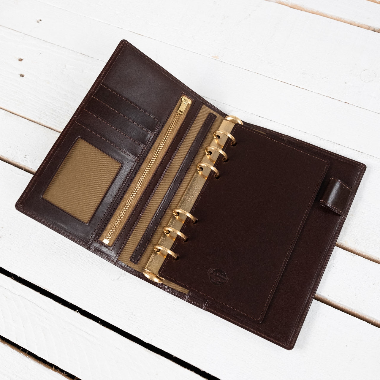 Leather Organizer Brown