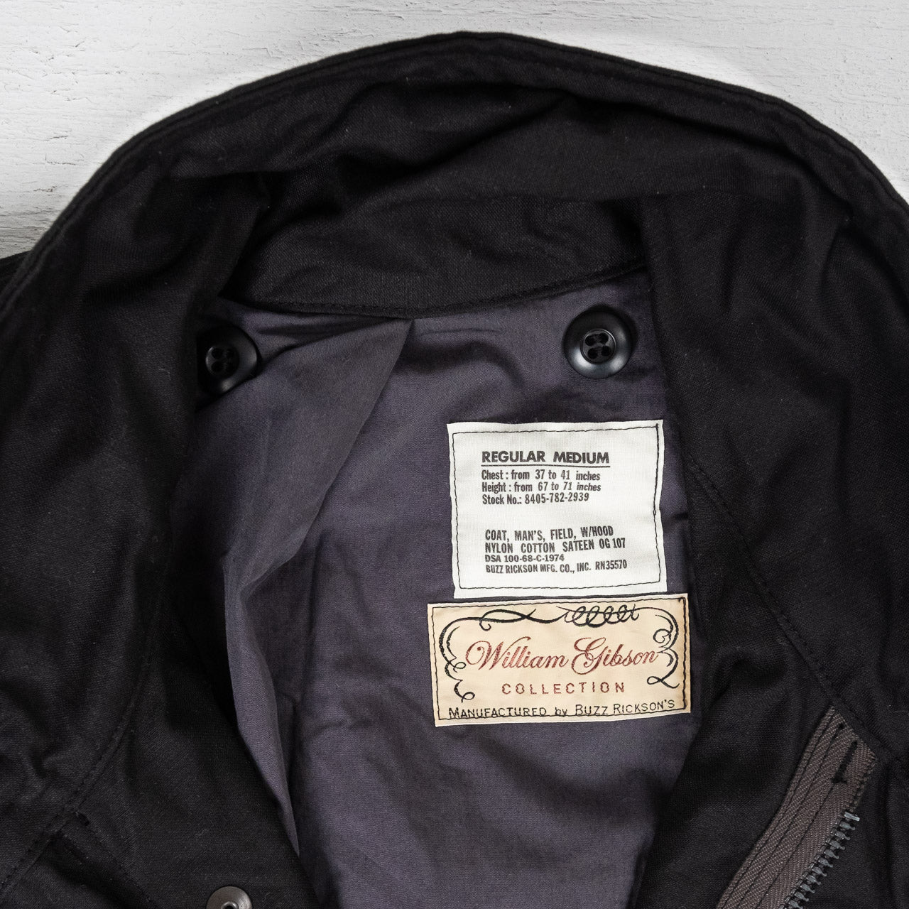 William Gibson M-65 Field Jacket Black