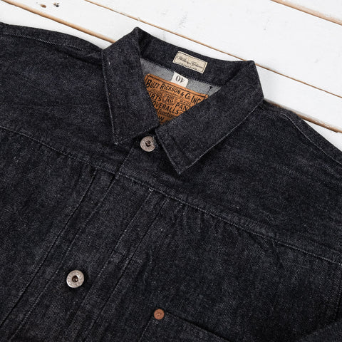 William Gibson WWII Black Denim Blouse