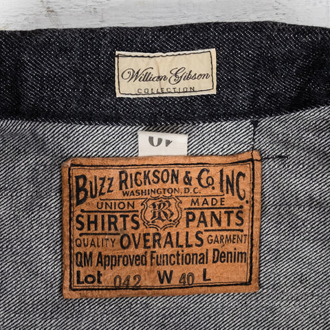 William Gibson WWII Black Denim Blouse