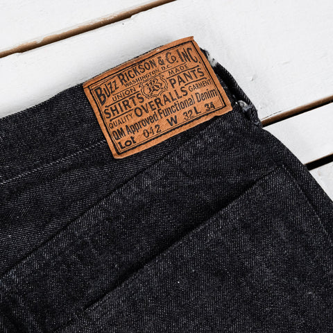 William Gibson WWII Black Denim Waist Overalls