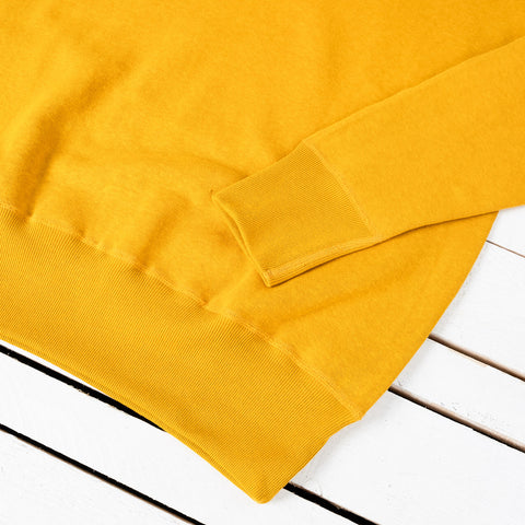 4 Needle Front V-Crew Neck Sweatshirt Yellow