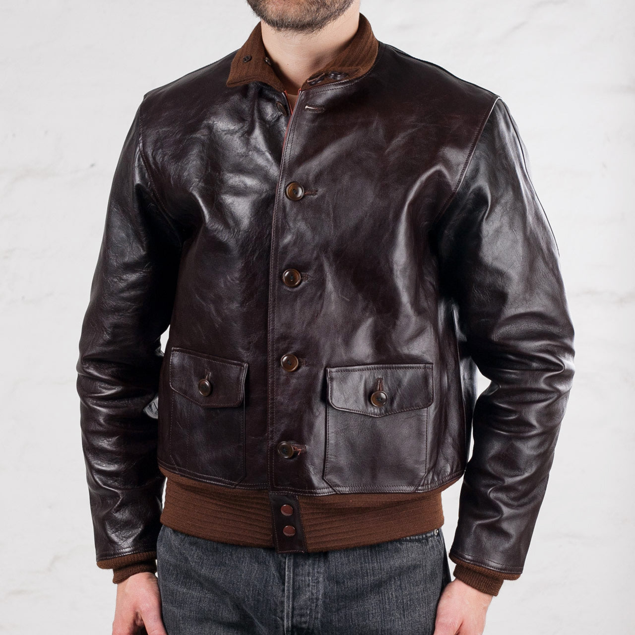 A-1 Flight Jacket Seal Brown