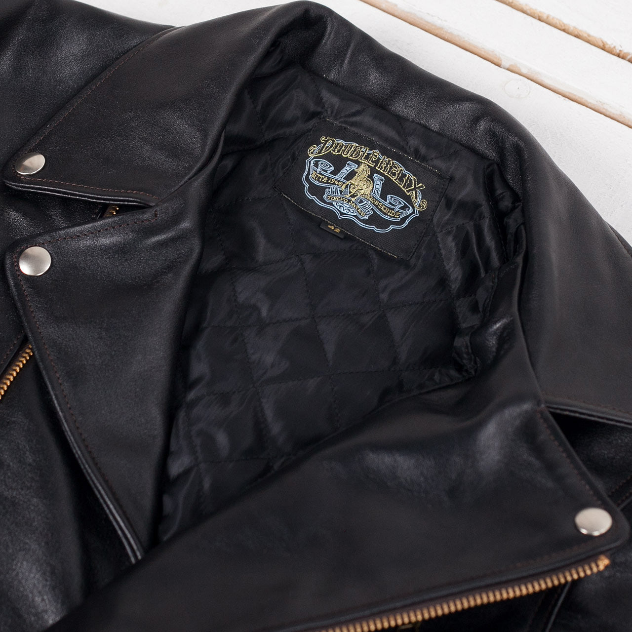 Horse leather jacket “Deviant” black