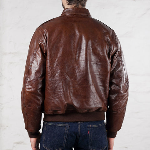 A-2 Masters of the Air Leather Jacket Brown