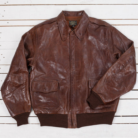 A-2 Masters of the Air Leather Jacket Brown