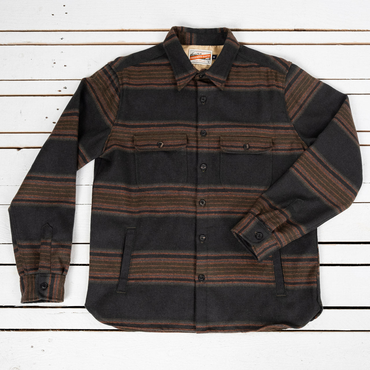 Alta Shirt Black Stripe Wool