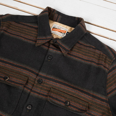 Alta Shirt Black Stripe Wool