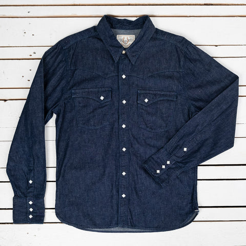 Calico Western Shirt Denim Rinsed