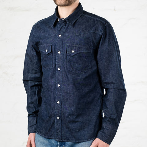 Calico Western Shirt Denim Rinsed