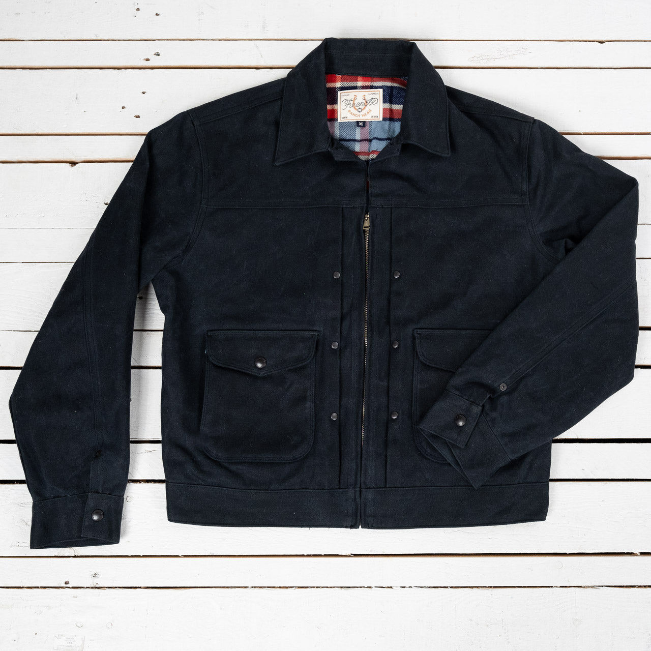 Faro Jacket 20 oz. Waxed Canvas Black 