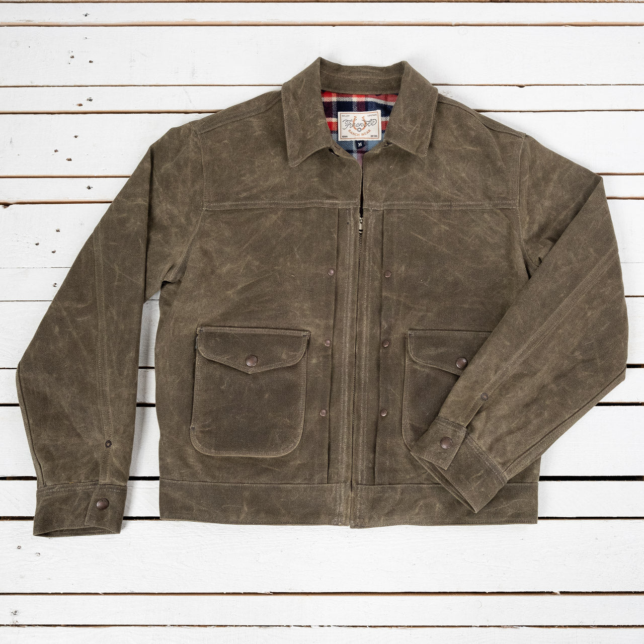 Faro Jacket 20 oz. Waxed Canvas Tobacco 