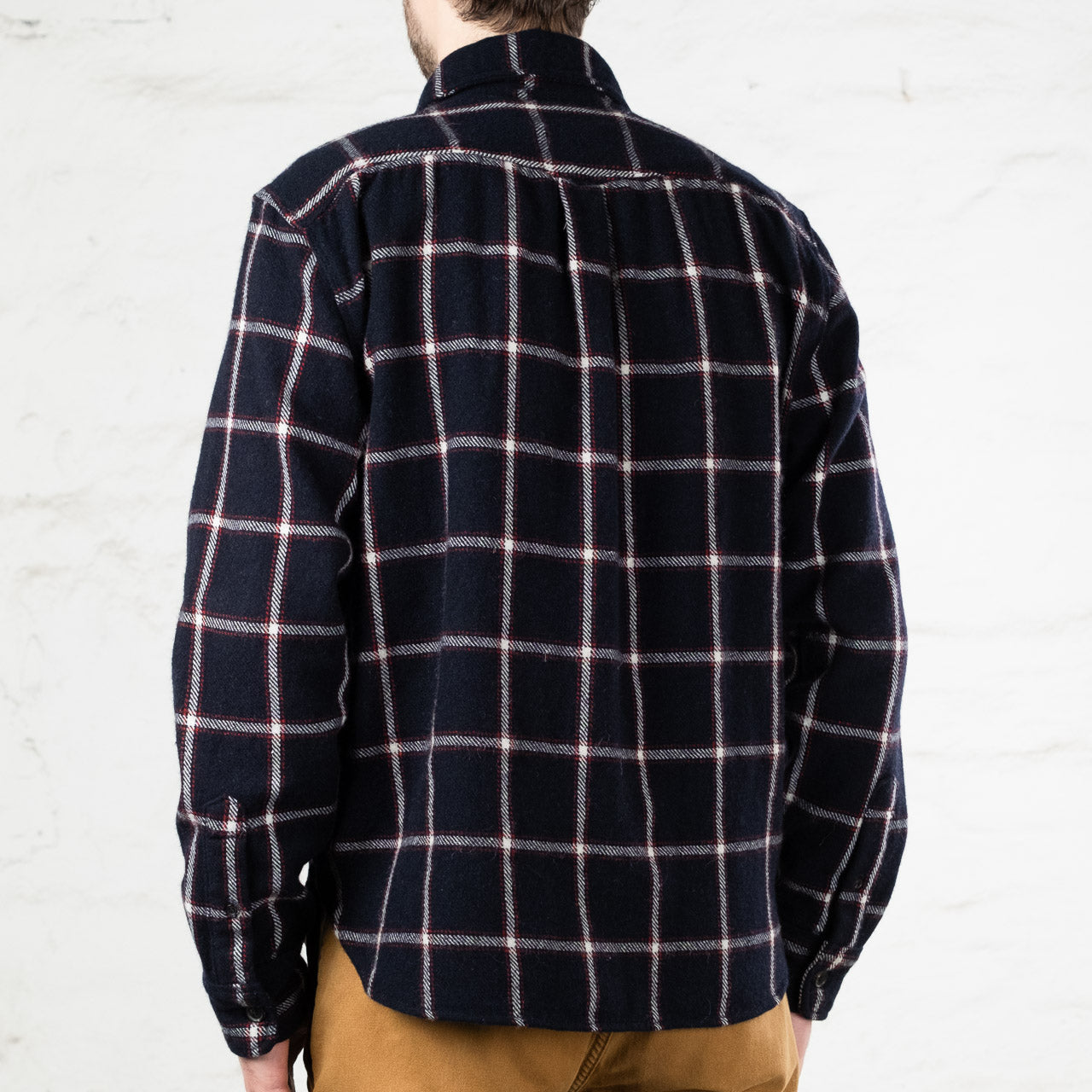 Kamas Wool Plaid Navy