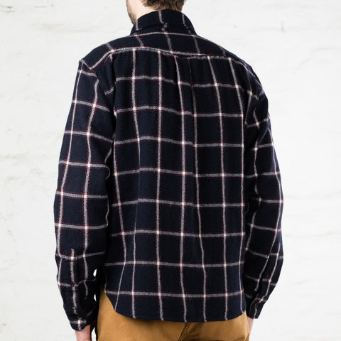 Kamas Wool Plaid Navy