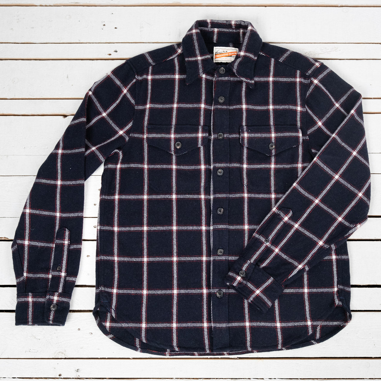 Kamas Wool Plaid Navy