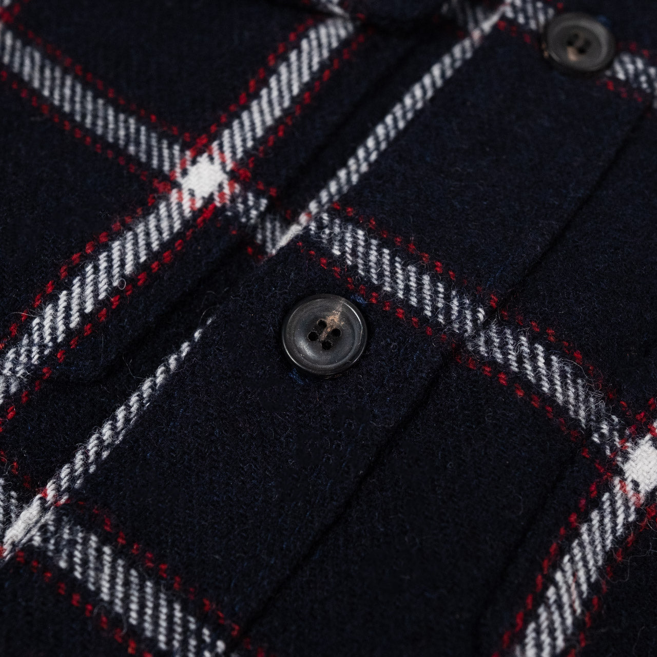 Kamas Wool Plaid Navy