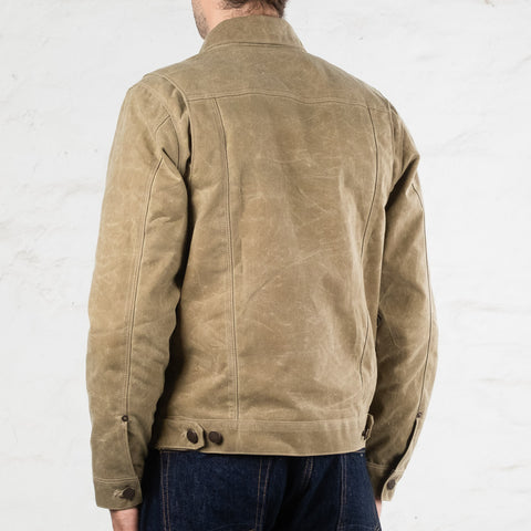 Riders Jacket Waxed Canvas Tobacco Brown